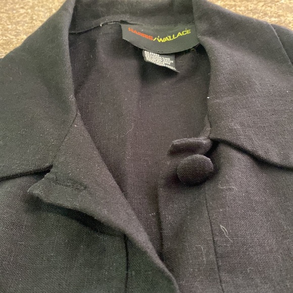 Harris Wallace Linen and Rayon Cropped Button Top or Jacket Colorful Designs 12 - Picture 7 of 14